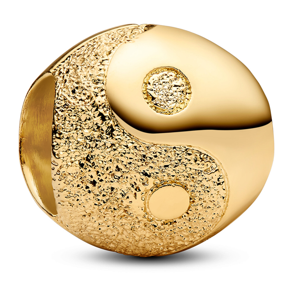 PANDORA SHINE Strukturierter Schmetterling Mini-Charm 14 Karat Vergoldung 764045C00
