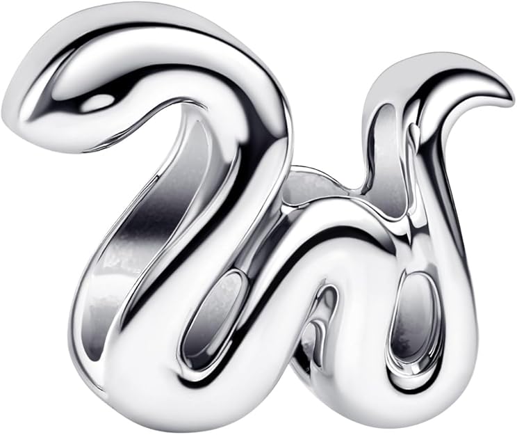 PANDORA Moments Schlange Mini-Charm aus Sterling Silber, Kompatibel Moments, 794520C00 