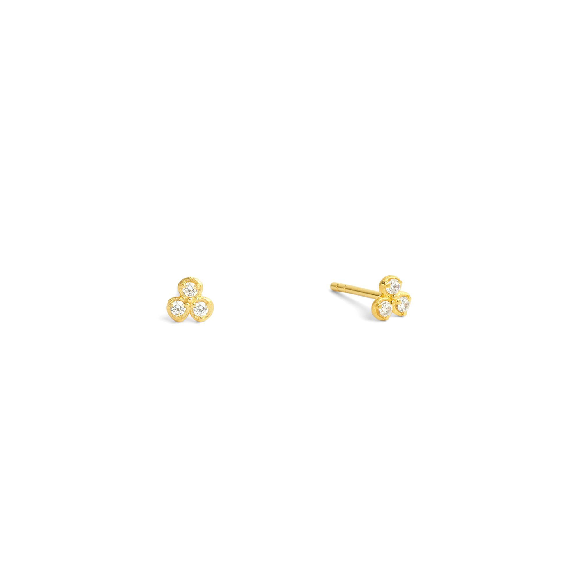 Liari Designlinie Flowertimes  Ohrstecker Zirkonia und 24 Karat Goldplattierung 19279156