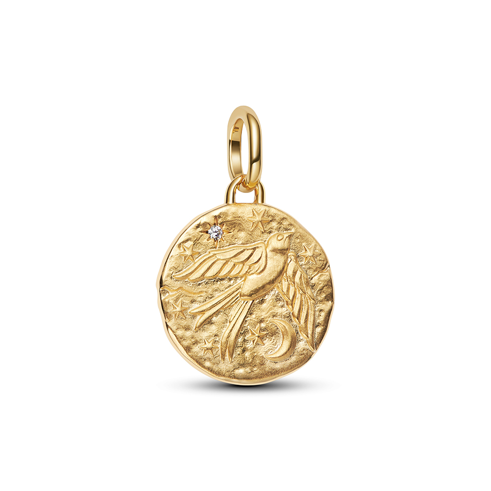 PANDORA SHINE Swallow  Medallion Charm 764082C01