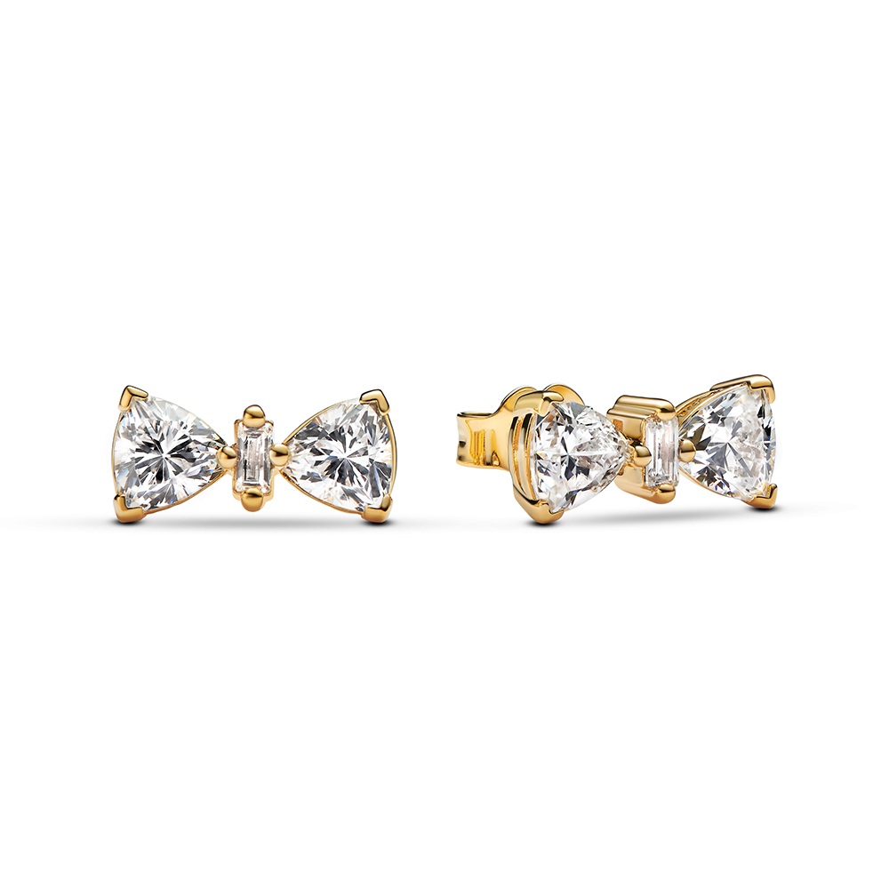 PANDORA Shine Funkelnde Schleife Ohrringe 263507C01
