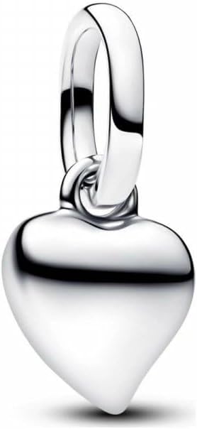 PANDORA ME Herz Mini-Charm-Anhänger aus Sterling Silber, Kompatibel ME und Moments, 793691C00 