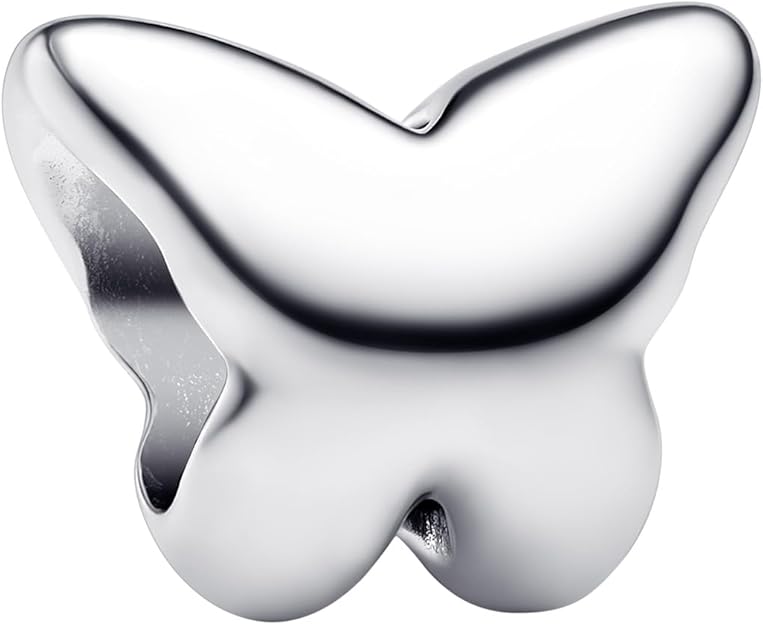 PANDORA Moments Schmetterlings Mini-Charm aus Sterling Silber, Kompatibel Moments, 794519C00 