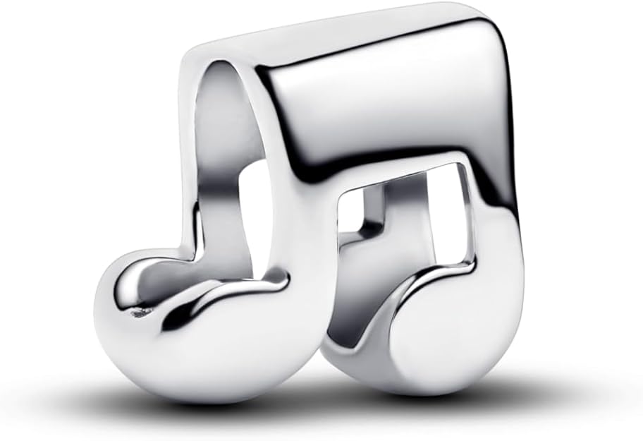 PANDORA Moments Musiknote Mini-Charm aus Sterling Silber, Kompatibel Moments, 794513C00