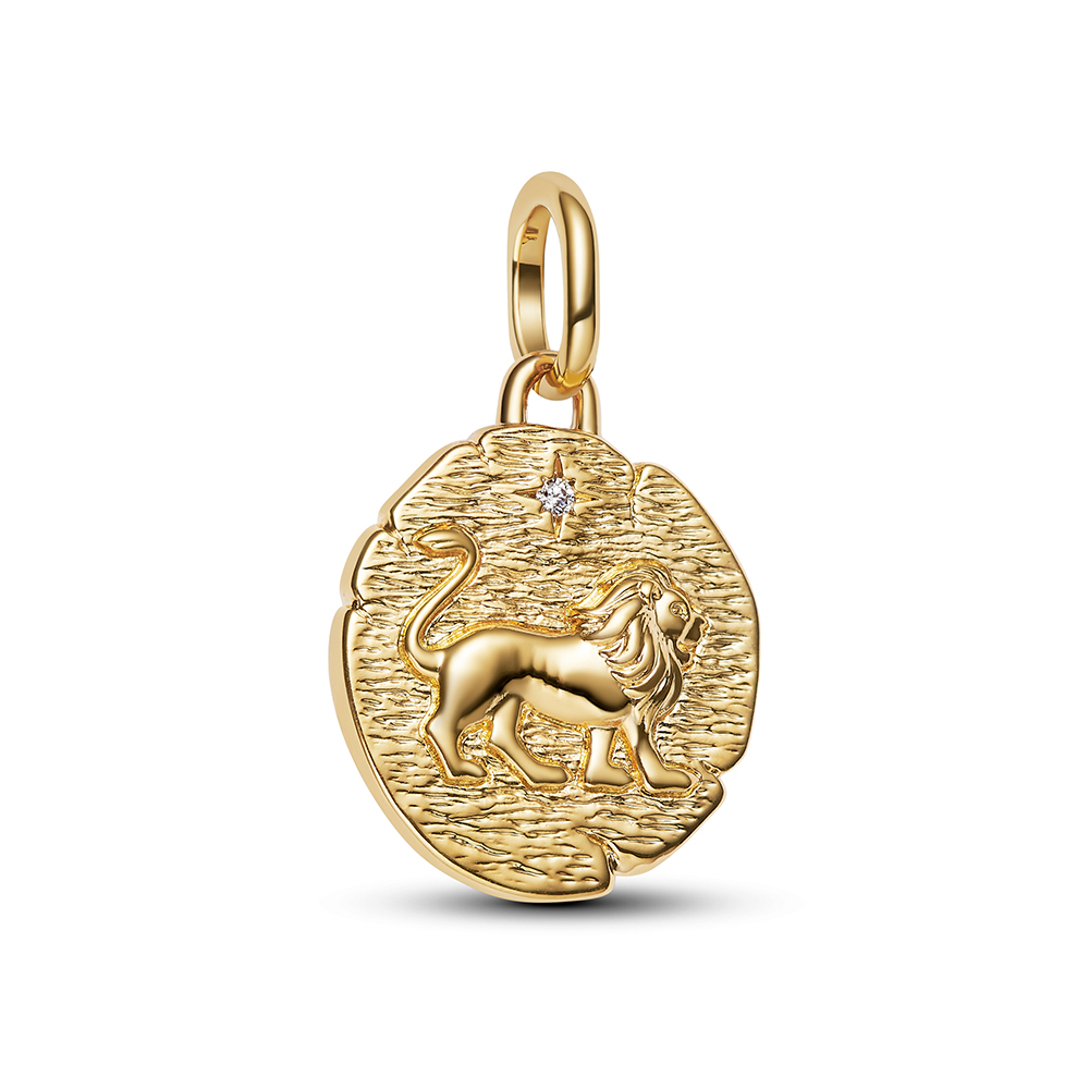 PANDORA SHINE Lion Medallion Charm 763974C01